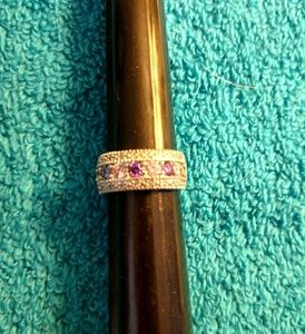 Size 8 Silver Plated Ring Wedding Anniversary